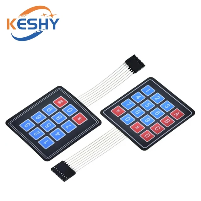 4 12 16 20 Key 1*4 4*3 4*4 4*5 Membrane Switch Keypad 1x4 3x4 4x4 4x5 Matrix Array Matrix keyboard for arduino smart car 2