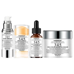 Luxury Travel Skincare Gift Set - Moisturizing Face, Eye, Neck Cream & Serum Collection (4pcs)