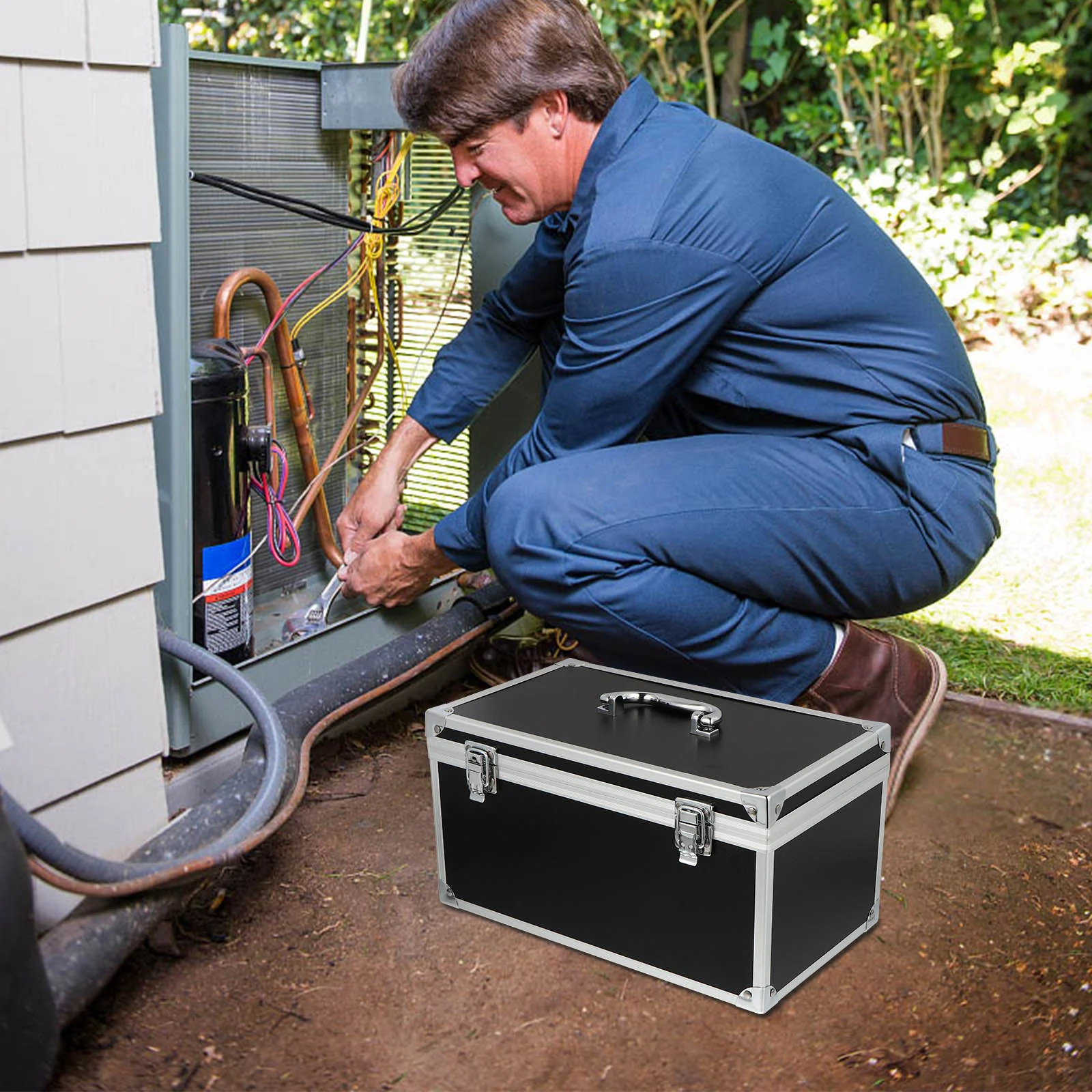 Toolbox Equipment Case Instrument Container Portable Aluminum Suitcases Carrying Storage Boxes Bags Multifunction 6
