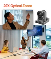 Runpu 4K60FPS NDI Camera POE 12X 20X Zoom AI Tracking PTZ Camera SDI HDMI USB POE IP Conference Camera for Church Live Streaming 5