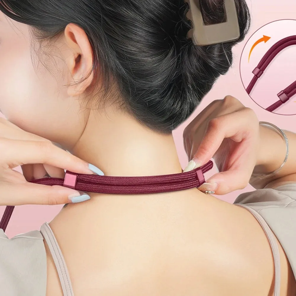 2025 업그레이드 360 ° 회전형 폰 랜야드, 낙하 방지 클립 포함, 조절 가능한 유니버설 크로스바디/넥/손목 스트랩, 아이폰 16 15용