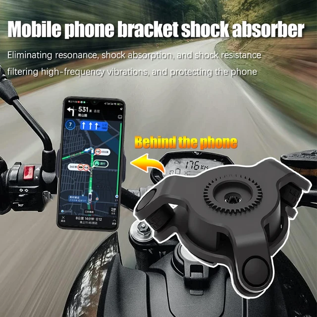 Fahrrad Motorrad Telefon halter Ständer 360 ° drehbare Stoßdämpfer Handy  Unterstützung Sicherheits halterung für Xiaomi iPhone - AliExpress