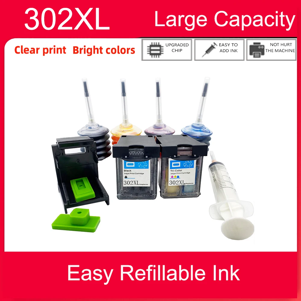 Einkshop Compatibile Per Hp 302 302Xl Cartuccia Di Inchiostro Per Hp Deskjet 2130 36302134 2136 3632 3633 3634 3636 3639 Stampante