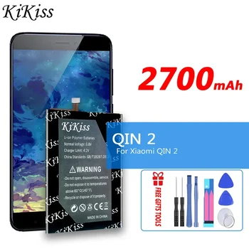 KiKiss QIN F 21 QIN K 1 QIN2 1600mAh - 2700mAh Rechargeable Battery For Xiaomi QIN F21 QIN K1 QIN 2 High Capacity Phone Batteria