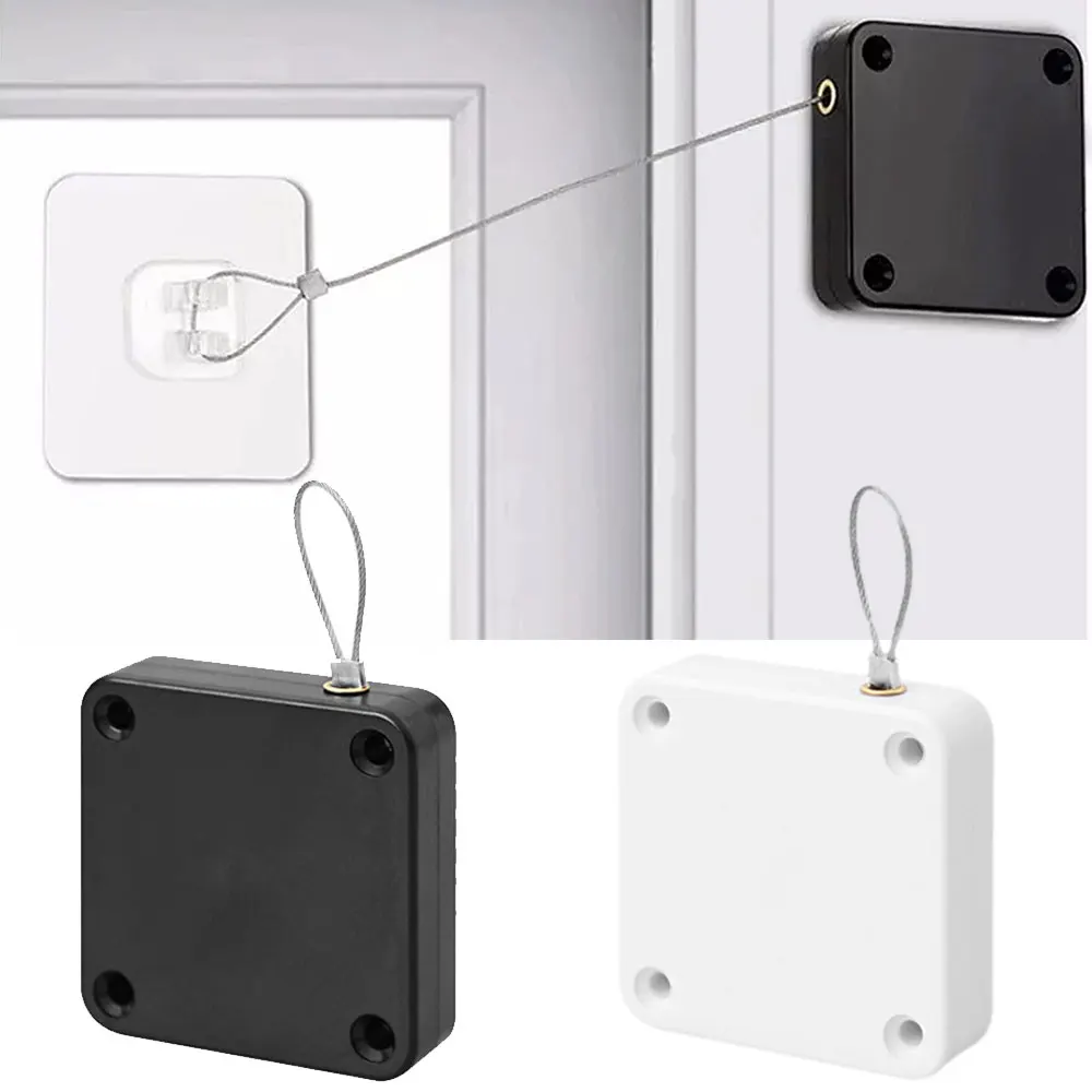 Multifunctional Automatic Door Closer Automatically Self Closing Door with Drawstring for Internal Home Outdoor Iron door closer