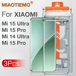 3 - Pack Screen Protector with No - Dust Positioning and Installation Kit, Not Tempered Glass for Xiaomi 14 Pro
