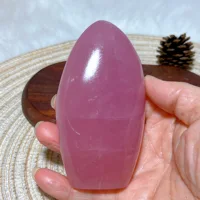 High Quality Natural Crystals Rose Quartz Flame Freeform Polished Ornament Healing Mineral Home Decoration Room Decor Gift 1