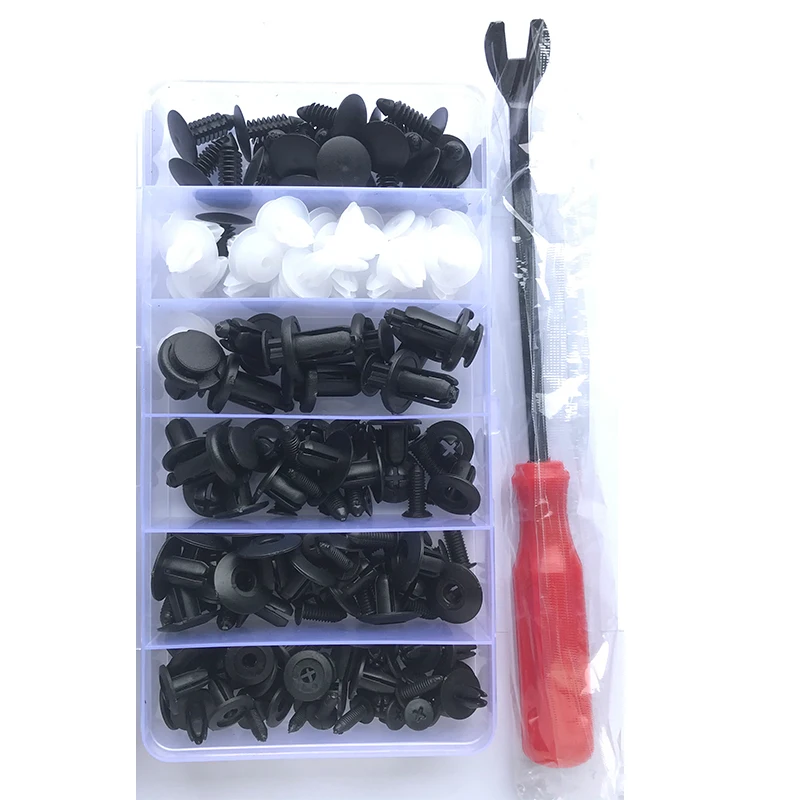 Auto Fastener Clips Car Clips Auto Fastener Mixed Body Push Retainer Pin Rivet Bumper Door Trim Panel Retainer Set For GM Ford Toyota Honda Chrysler