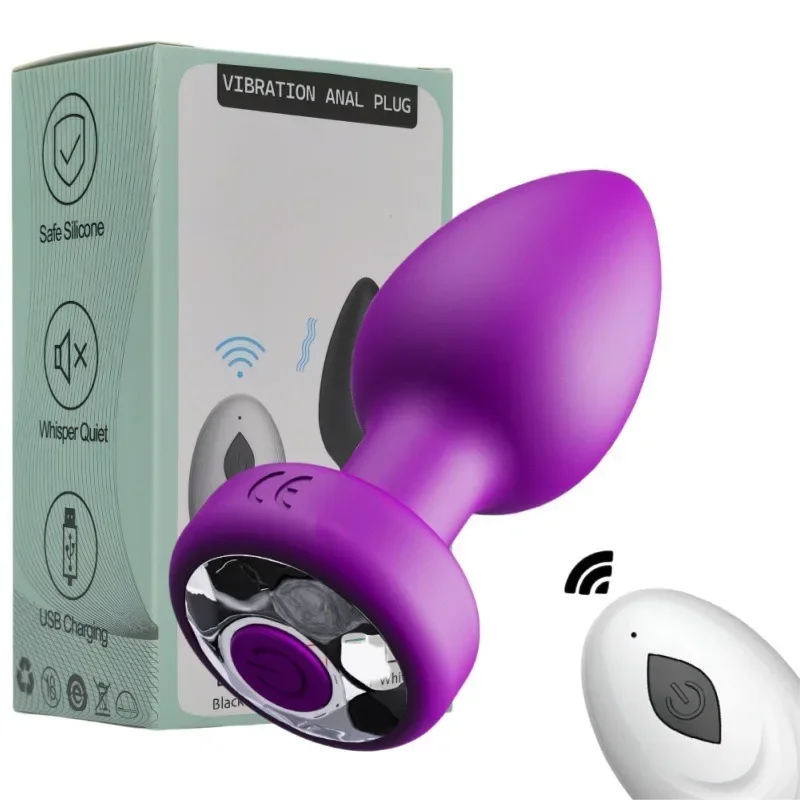 Black Mini Vibrating Butt Anal Plug Remote Control Anal Plug Vibrator Sex Toys for Women Prostate Stimulator Stimulator Dildo