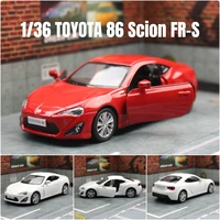 1/36 TOYOTA GT 86 Scion FR-S Toy Car Model RMZ CiTY Diecast Metal Vehicle Miniature Pull Back Collection Gift For Children Boys 1