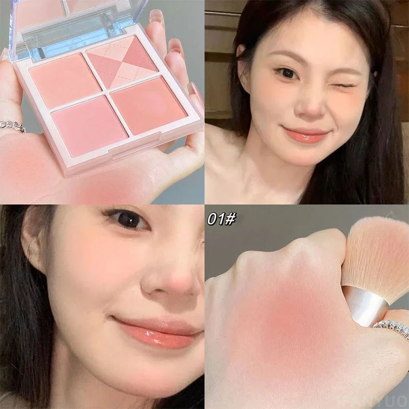 powder blusher,blush stick,blush powder,blush plate,facial blusher Ringer Embossed Blush Palette Face Makeup Palette Highlight Powder
