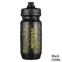 VIARON 550ML Sports Fitness Leak-Proof Water Bottle (Black)