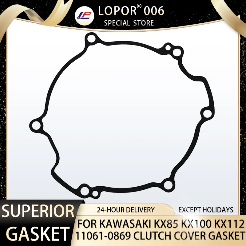

Motorcycle Engine Crankcase Clutch Cover Seal Gasket For Kawasaki KX85 2014-2022 KX100/14-22 KX112 2022 11061-0869