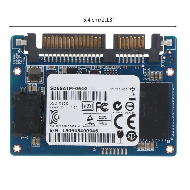 Módulo Interno Sata Ssd 64gb M500 M551 Half Slim Solid-state Disco Rígido para Laptop pc Computador Notebook - Image 4