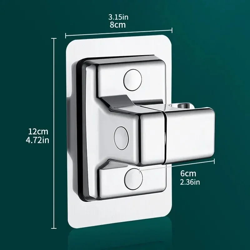 Shower Bracket Support de douche r&eacute;glable sans poin&ccedil;onnage support mural support rapide ABS