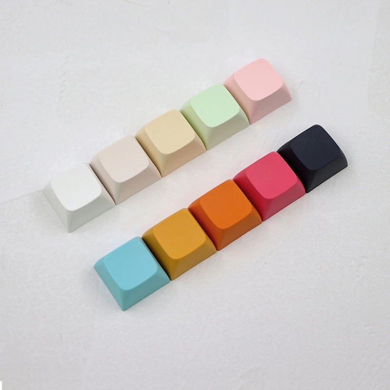 B0KA 20PCs PBT Blank DIY Keycap Mechanische Tastatur Installation 1U 1X XDA Profil Keine Druck Keycap Set für MX schalter