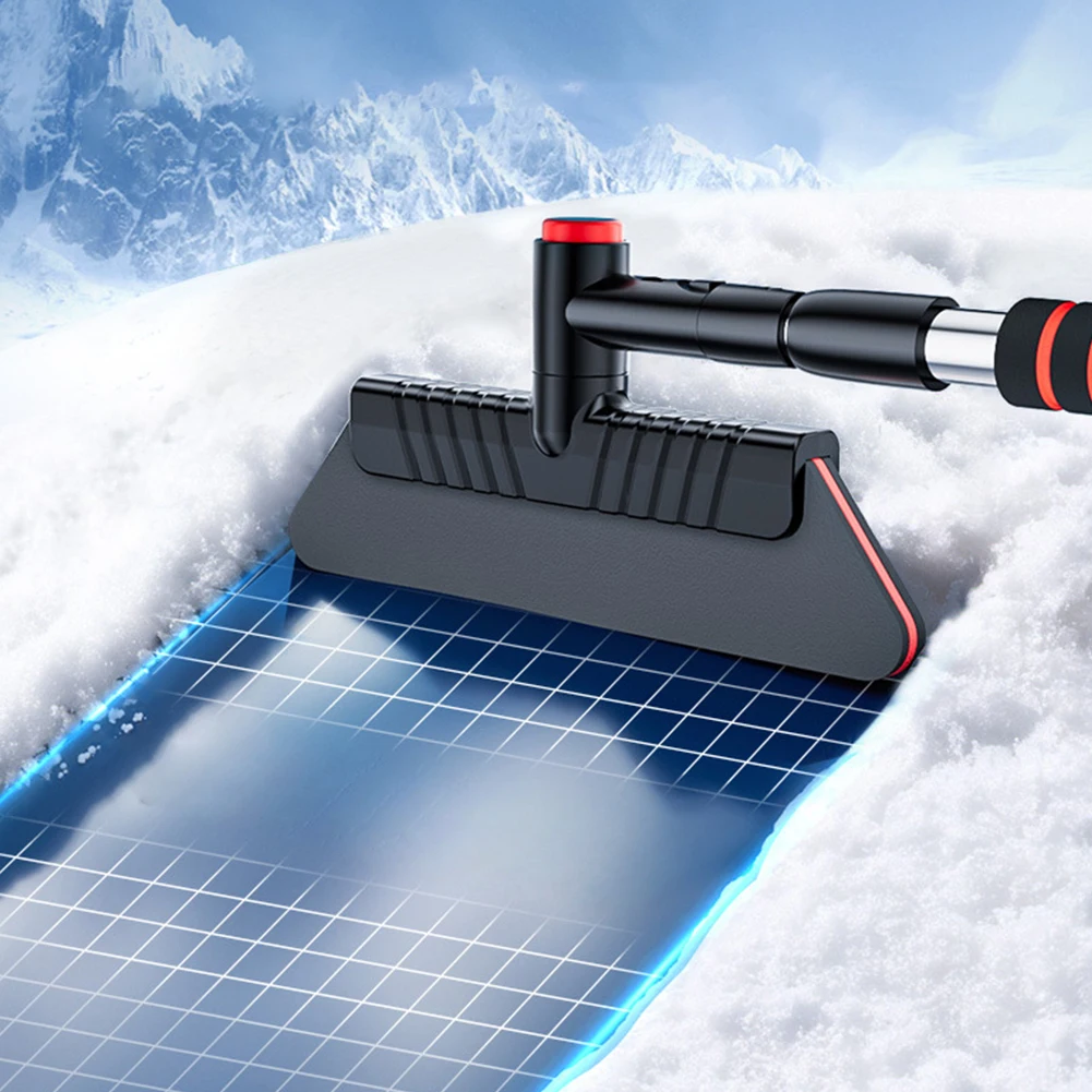 2 In 1 Detachable Snow Brush Multifunctional Windshield Snow Remover Ergonomic Handle Retractable Remover Car Accessories