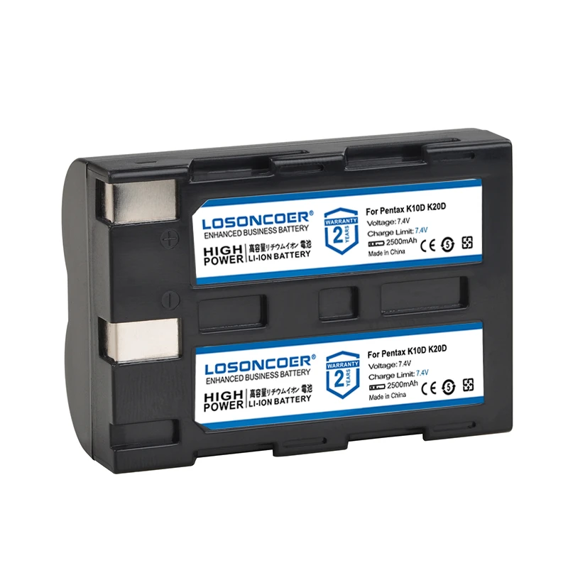 Kamera-Akku 2000mAh Li-Ion – Passt Für Pentax, Konica Minolta, Sigma & Mehr