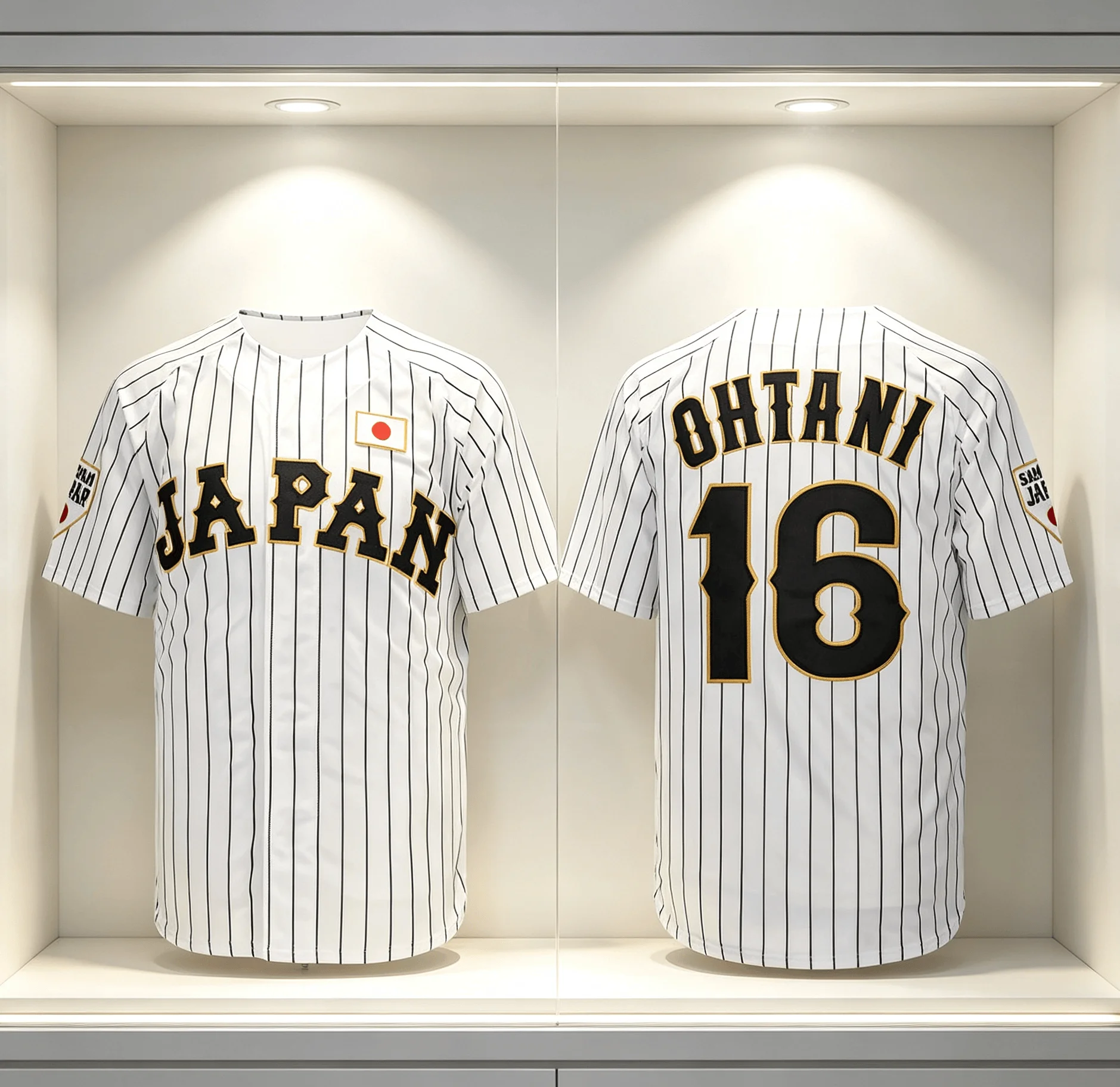 Sommer Neues Baseball-Trikot Japan OHTANI 3D-Druck T-Shirt Lässige Outdoor-Sportbekleidung WEISS Schwarz Gestreift SAMURAI Familie Kinder T-Shirts