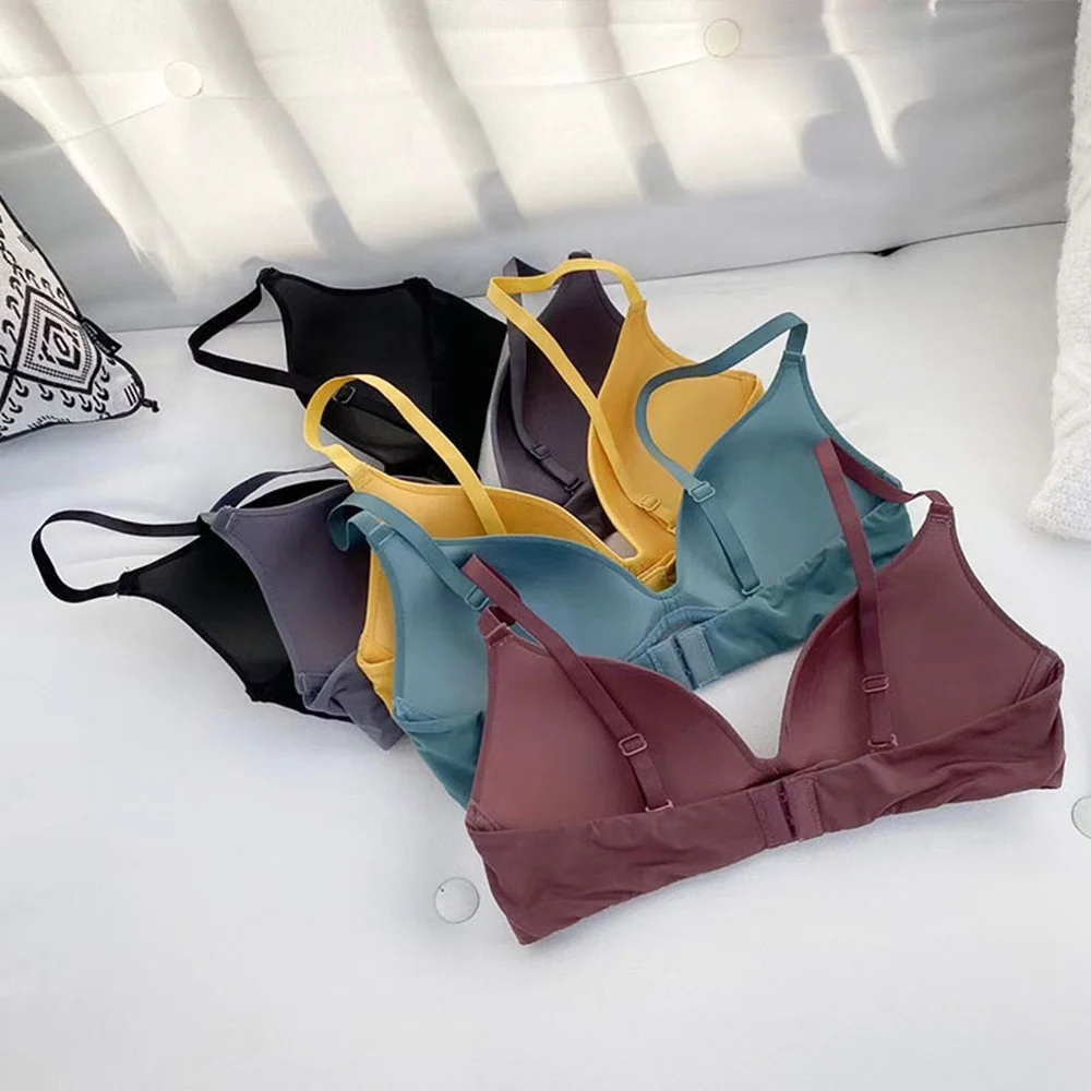 Womens Bralette Wireless Unbound Girls Gather Sexy Lingerie Push Up Bras Female Underwear BH Tops Size AAA AA A B Cup 6