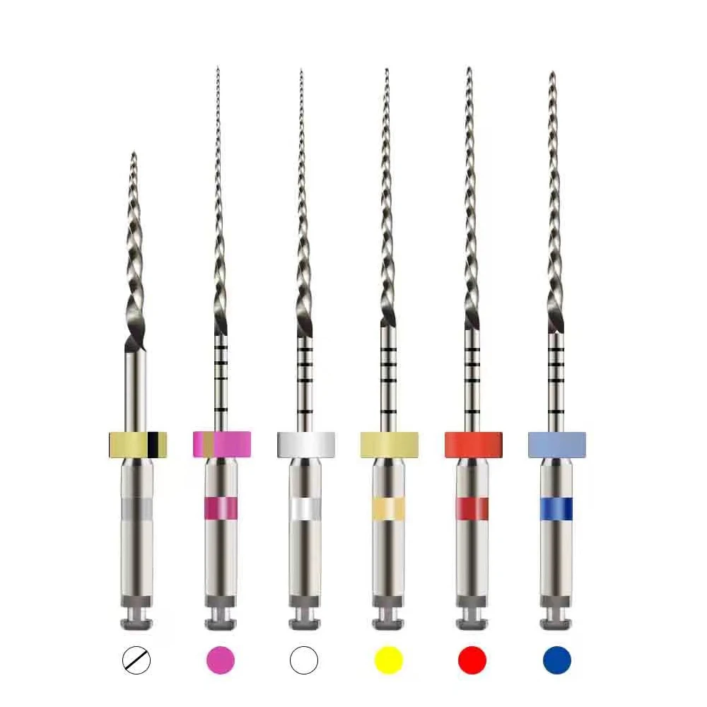 Dental Files SOCO PLUS File Plus Activated Root Canal Dentist Tools Endodontic Rotary 6Pcs/Box