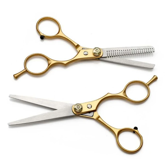 Pet Grooming Scissor Professional 6 Inch Hairdressing gold Scissors for  Dogs Sharp Thinning / Curved Scissors Dog Grooming Tool