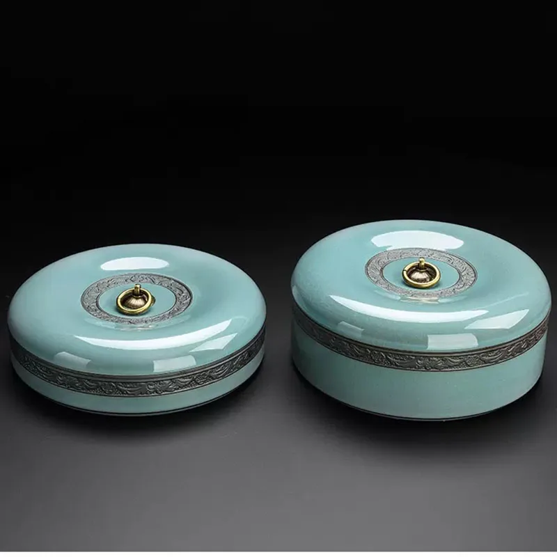 Ceramic Pu'er Tea Storage Box, Tea Tank, Packing Box