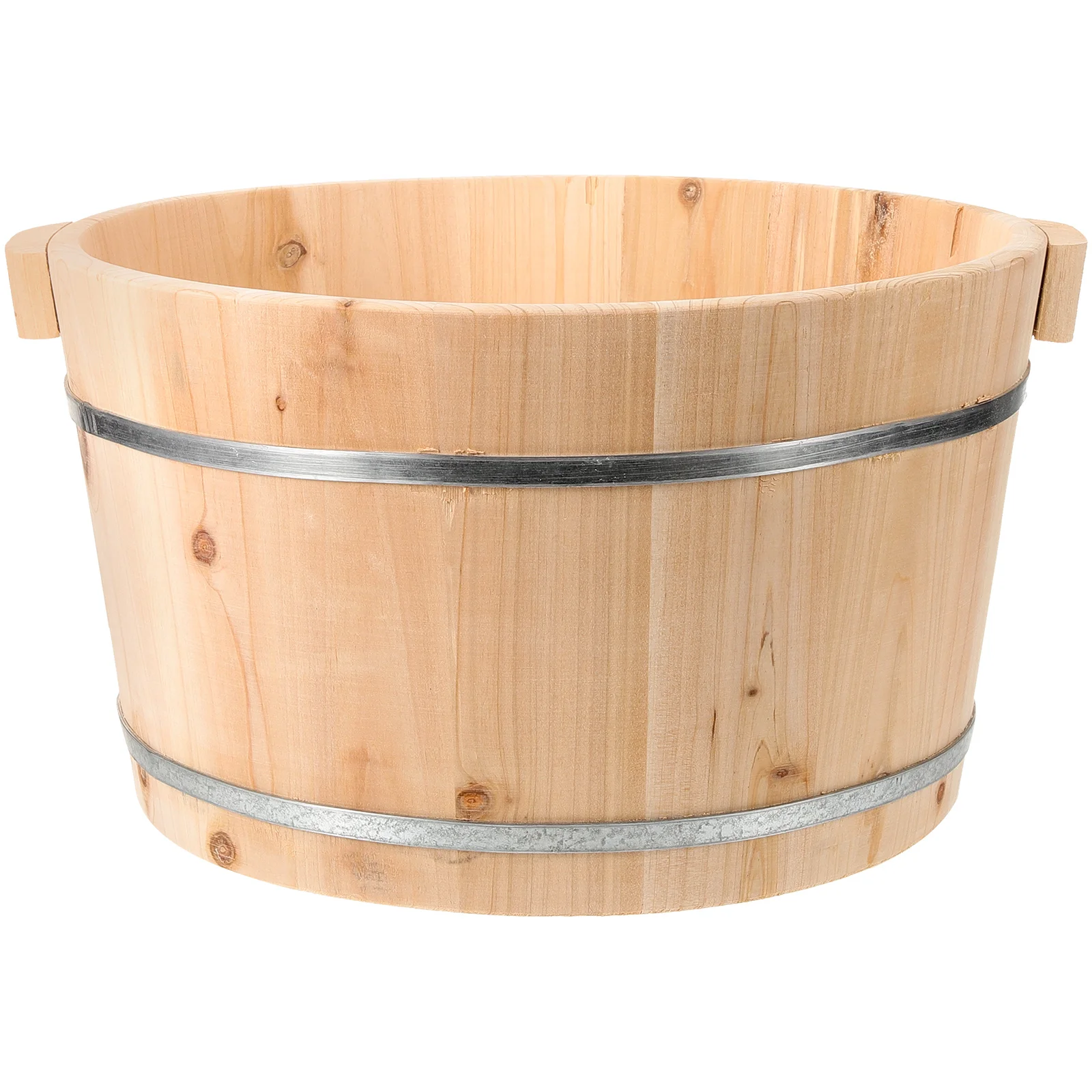 

Totally Covers Foot Bucket for Soaking Feet Basin Tub Pedicure Buckets Wood Wooden