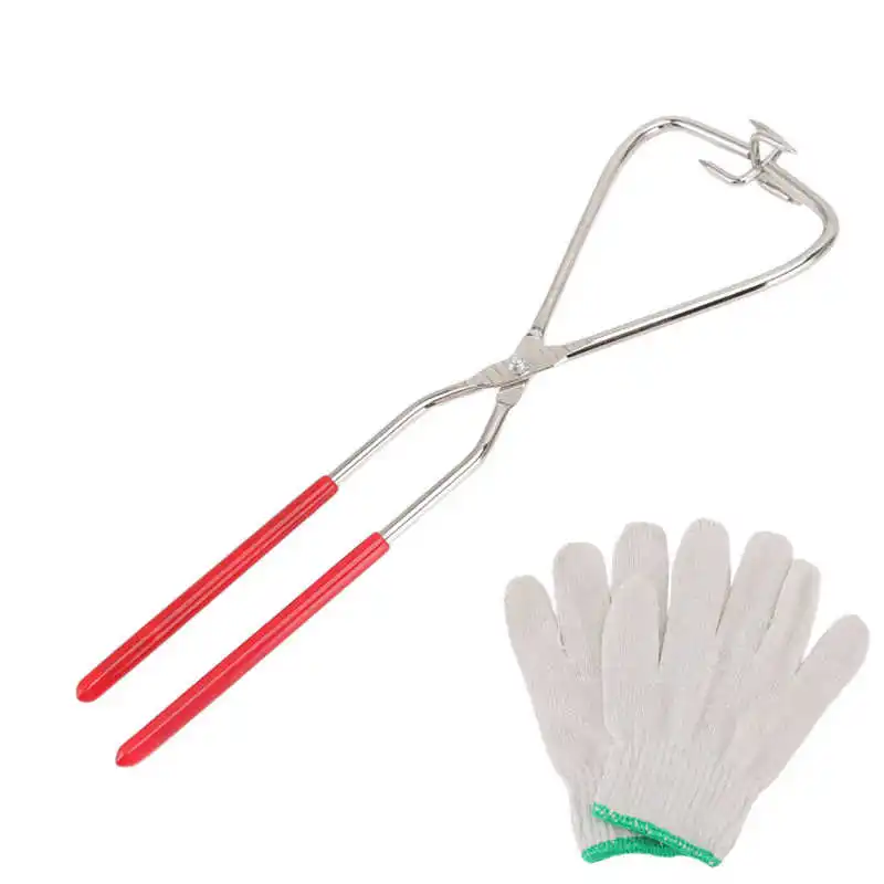 Dipping Tong DIY Pottery Tool with Plastic Grip 360 Degree Glaze