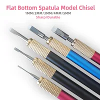 Hobby Model Craft Tool Flat bottom spatula Chisel Large size push knife 1mm 2mm 3mm 4mm 5mm For Model modification DIY Making 1