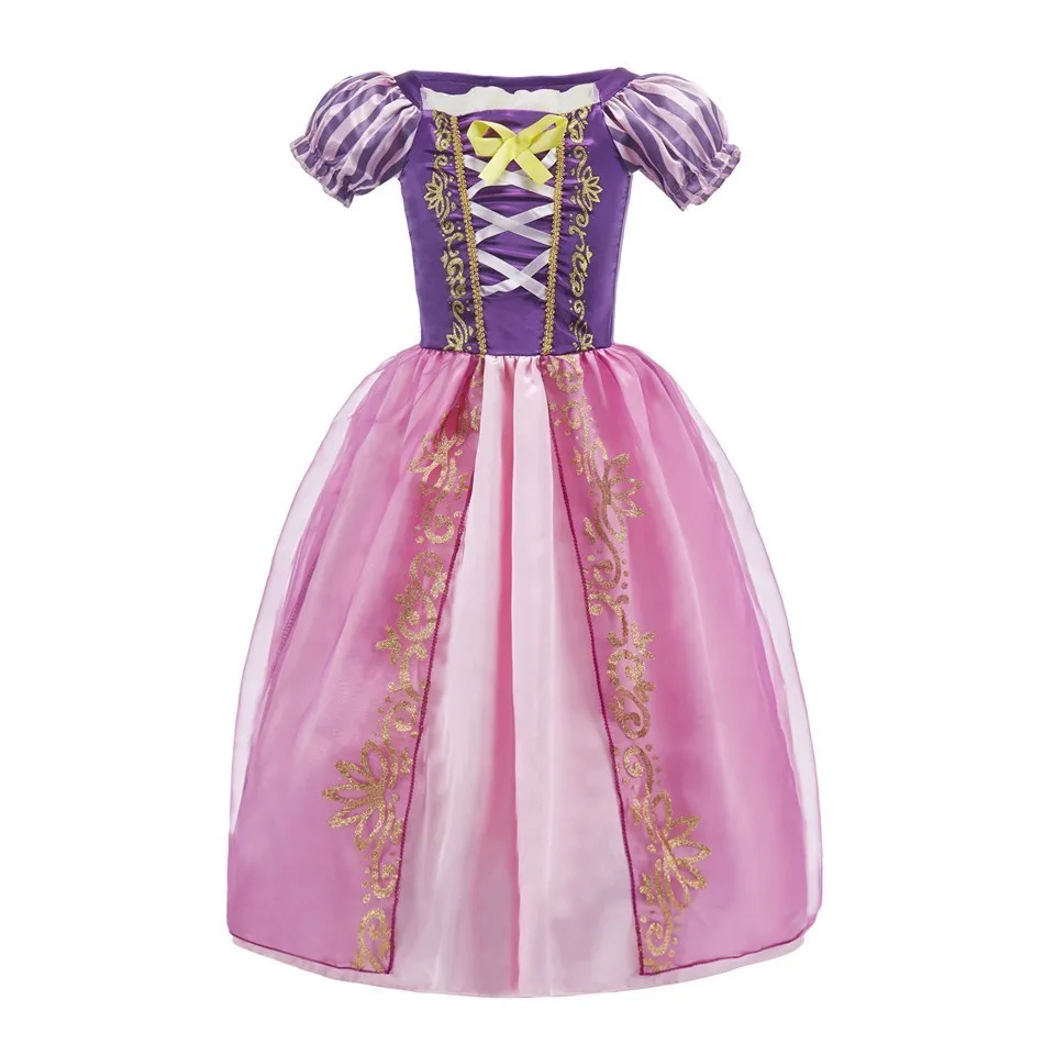 Costume de princesse Cosplay pour enfants, robe de soirée Halloween, Raiponce, Cendrillon, Anna, Elsa, Encanto, vêtements d'anniversaire pour filles