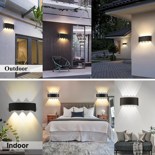 Outdoor LED wall lamp