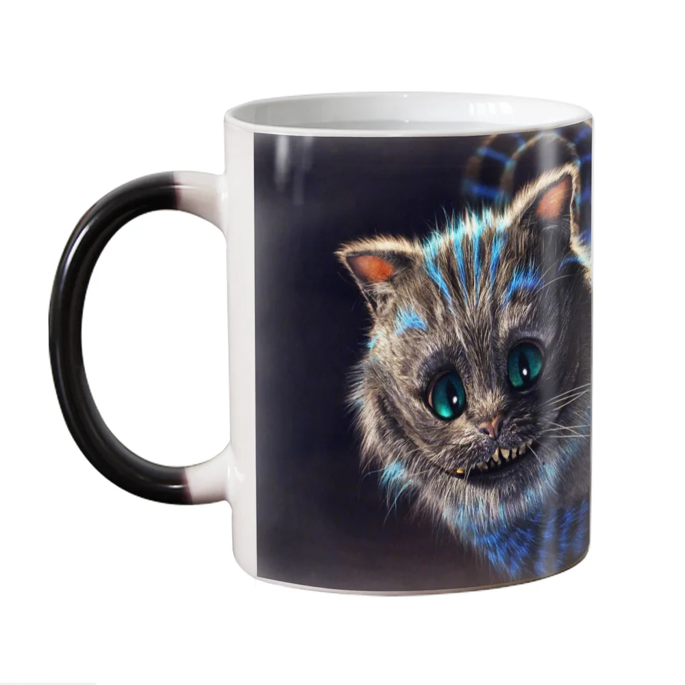 11oz Funny Cat Animals Heat Reveal Mug Ceramic Color Changing Coffee