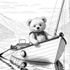 Cute Teddy Bear Color Book 26 Pages Cartoon Bear Coloring Book Relaxing Creative Artistic Coloring Journey for Teens and Adult 4