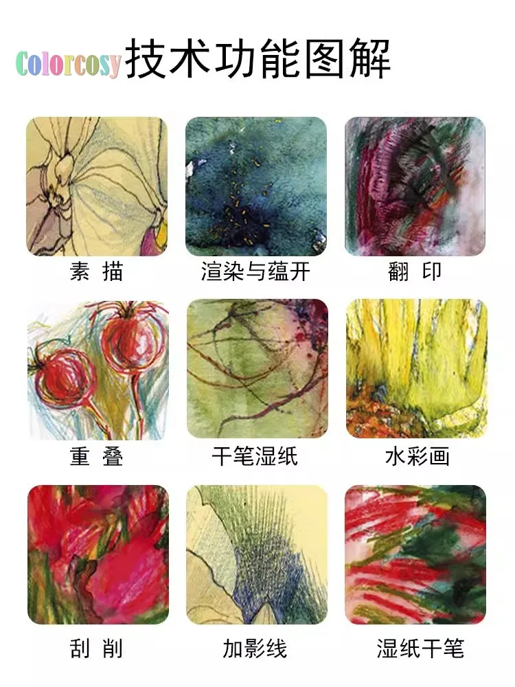 STAEDTLER 카라트 아쿠아렐 수용성 컬러 연필, 습식 및 건식 이중 사용, 풍부한 안료, 60 가지 생생한 색상, 125 M36, 125M60