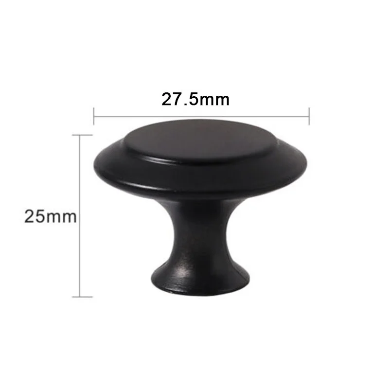 10PCS Black Handle Cabinet Knobs for Closet Wardrobe Bedside Cabinet Shoe Door Drawer Pull furniture knobs