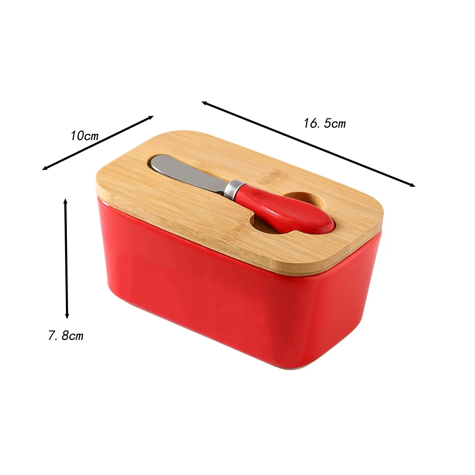 Cheese Butter Storage Box Cheese Box Multiuse Preservation Ceramic Butter Dish