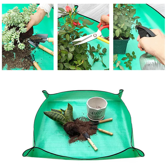 Home Gardening Supplies Planting Mat Potting Pad Foldable Garden Plant Flower Pot Reusable Transplanting Waterproof Mats 1