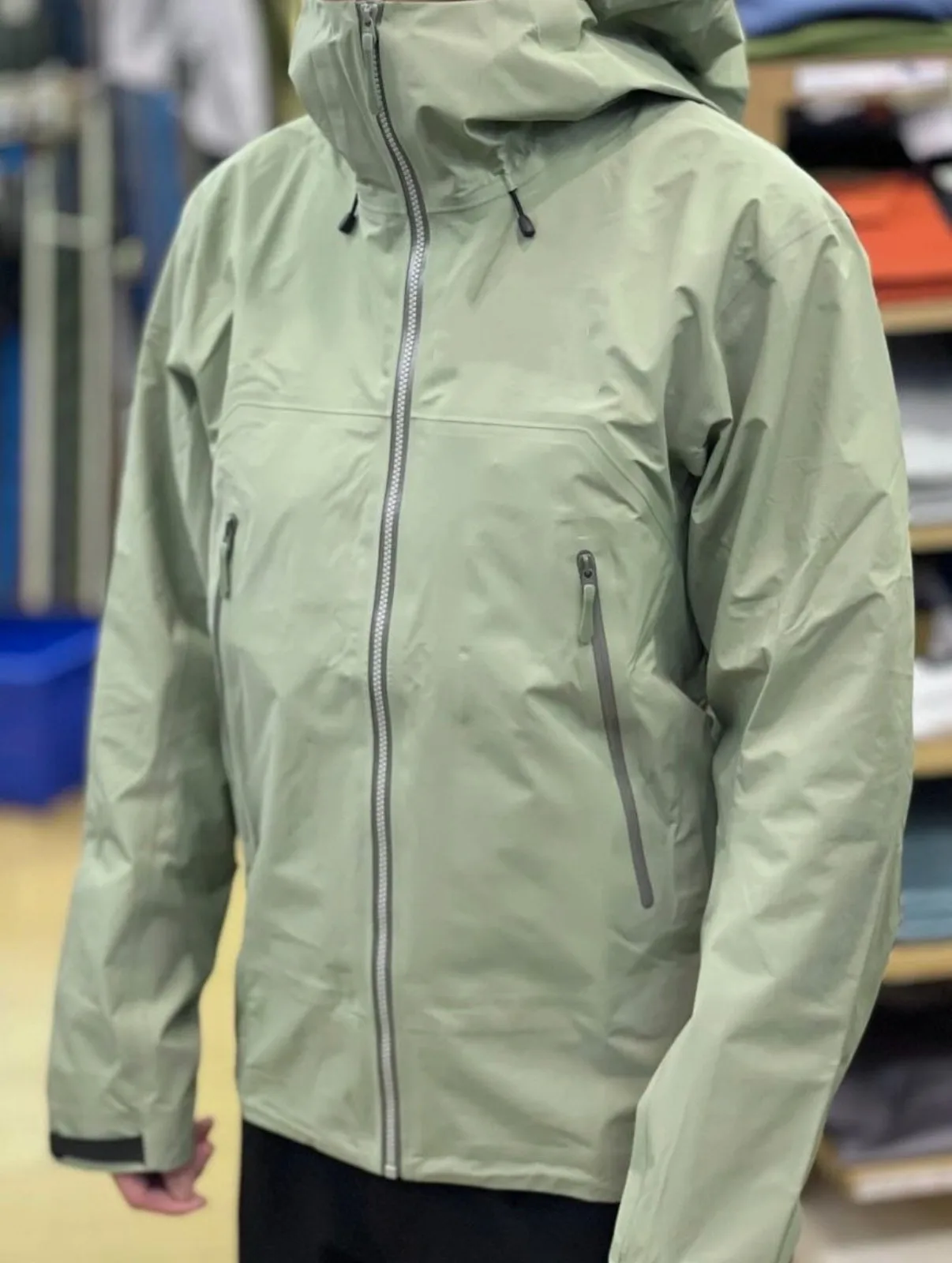 Embroidery Logo Rain Jacket Sports Ski Camping Outdoor Windproof Waterproof Three Layer Unisex Coat