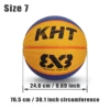 KHT Basketball 3X3 Match High Elasticity and Grip PU Ball Street Training Performnce Size 6/Size 7 for Women &  Men 5