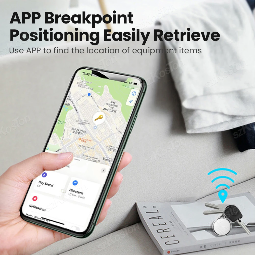 Mini Smart GPS Tracker IOS Find My Positioning Locator Tag Anti-loss Device Key Finder iPhone Car Wallet Bags