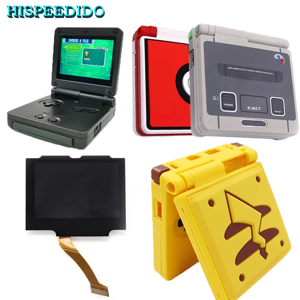 Ips Gota na Tela Laminada Lcd Mod Kits para Nintendo Gameboy Advance Gba sp Substituições Novo 2023