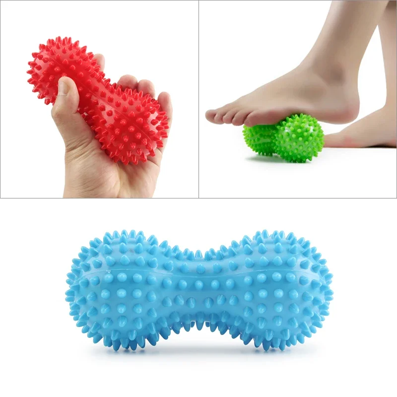 Peanut Shape Massage Ball Relax Muscle Yoga Exercise Fitness Ball Relieve Body Hands and Feet Exhaustion PVC Ball massage ball fitness ball