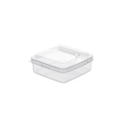 Set of 2 Transparent Fresh-Keeping Storage Containers for Butter, Cheese, and Produce (Transparent)