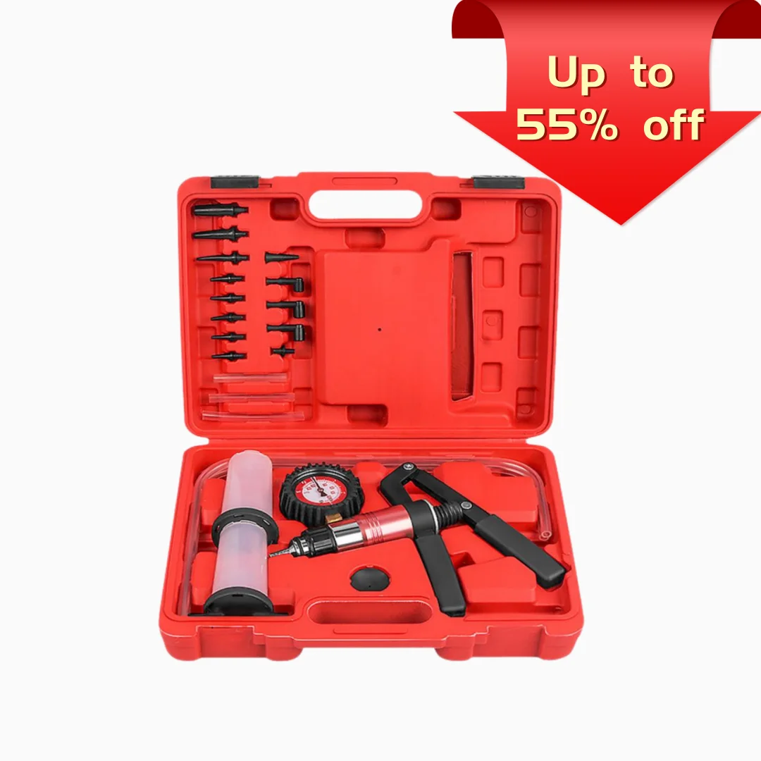 

Vacuum Pressure Pump Functional Manual Lightweight Car Hand Held Vacuum Pump Kit Car Supplies