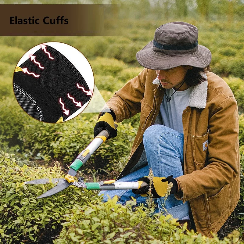 Outdoor Gloves Sports Full Finger Cowhide Rock Climbing Downhill Hiking Anti Slip Wear Resistant Ride Gloves