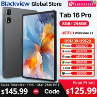 2024 Blackview Tab 16 Pro Tablet Android 8GB+256GB 11'' FHD+ Display Widevine L1 7700 mAh Battery Unisoc T616 Tablet PC 1