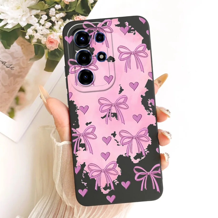 Floral Fashion Soft Silicone Bumper Phone Case in Pink