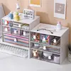 Desktop Storage Box Organizer Drawer Type Transparent Acrylic Desk Stationery Hand Account Storage Rack Desk Simple Pen Holder 5