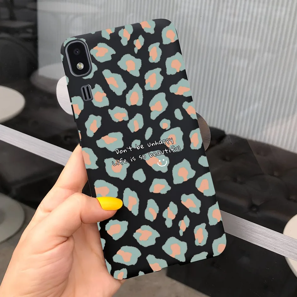 Shockproof Silicon Soft TPU Back Cover with Cartoon Cat Design - Phone Case
